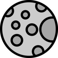 Full Moon Line Icon vector