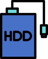 Hdd Line Icon vector