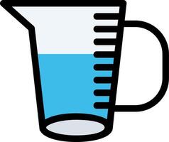 Measuring Jug Line Icon vector