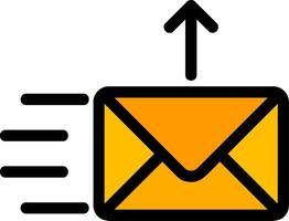 Send Line Icon vector