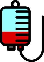 Iv Bag Line Icon vector