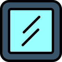 Mirror Line Icon vector