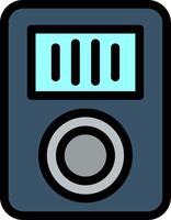 Music Player Line Icon vector