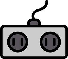 Power Socket Line Icon vector