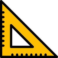 Set Square Line Icon vector