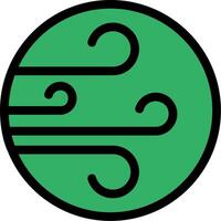 Wind Line Icon vector