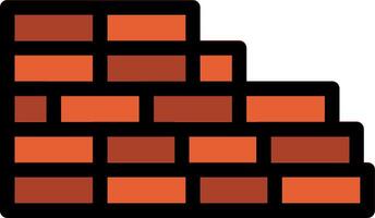 Brickwork Line Icon vector