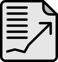 Planning Line Icon vector
