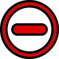 Do Not Enter Line Icon vector