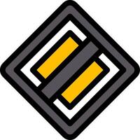 End Of The Priority Line Icon vector