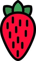 Strawberry Line Icon vector