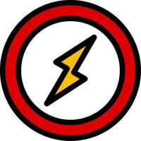 Danger Line Icon vector