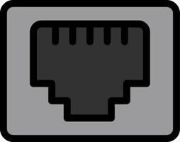 Rj Line Icon vector
