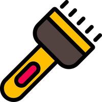 Flash Light Line Icon vector
