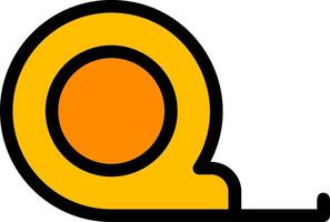 Measure Tape Line Icon vector