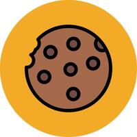 Cookie Line Icon vector
