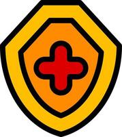 Sheild Line Icon vector