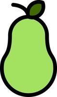 Pear Line Icon vector