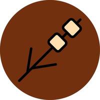 Marshmellow Line Icon vector