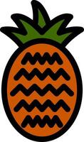 Pineapple Line Icon vector