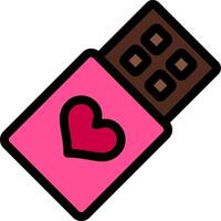 Chocolate Line Icon vector