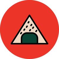 Onigiri Line Icon vector