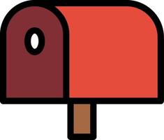 Mailbox Line Icon vector