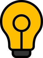 Lightbulb Line Icon vector