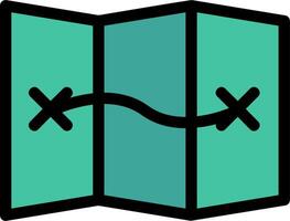 Map Line Icon vector