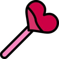 Lollipop Line Icon vector