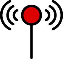 3Signal Line Icon vector
