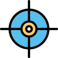 Target Line Icon vector