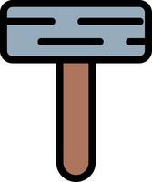 Hammer Line Icon vector