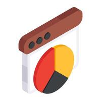 Modern design icon of online data analytics vector