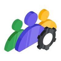 An icon design of team management isolated on white background vector