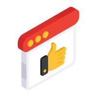 Feedback website icon, editable vector