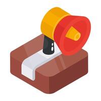 Perfect design icon of marketing box vector