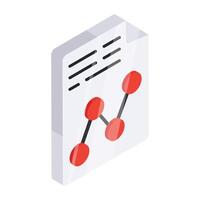 An icon design of business report vector