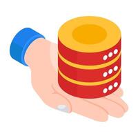 Perfect design icon of database vector