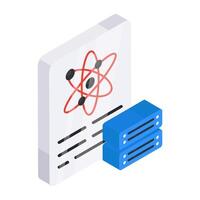 A trendy design icon of data science vector