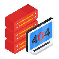 A creative design of error 404 vector