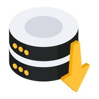 Perfect design icon of data download vector