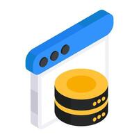 Creative design icon of web data vector