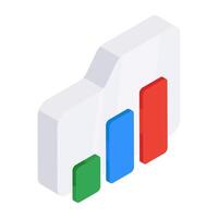 Perfect design icon of graph vector