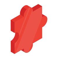 An icon design of problem solving vector