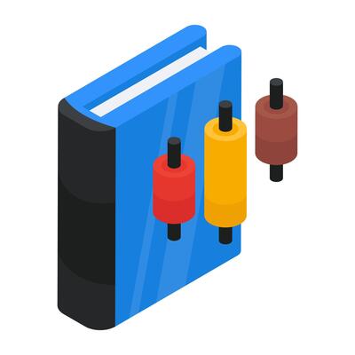 Unique design icon of book