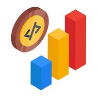 Modern design icon of coding data vector