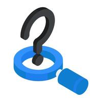 A premium download icon of search query vector