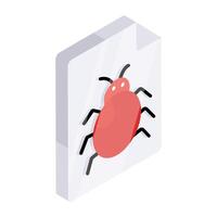 Trendy design icon of coding file vector