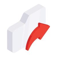 A creative design of send folder vector